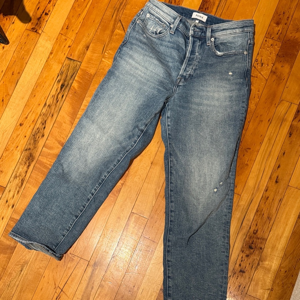 Pistola Women's Classic Blue Straight Jeans